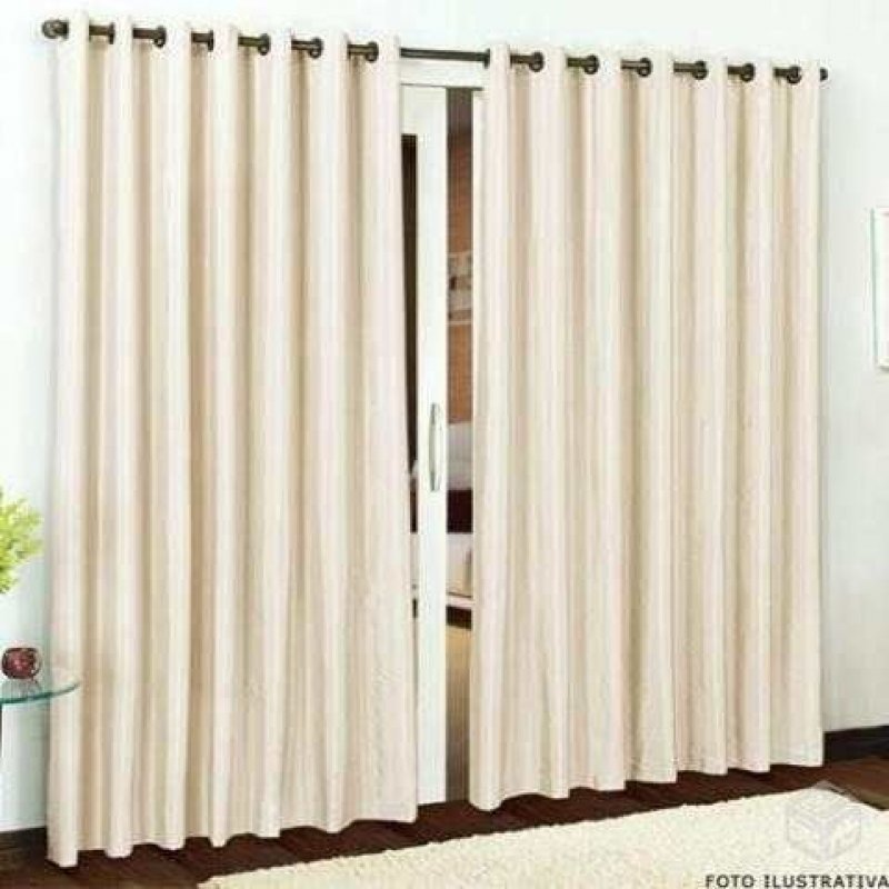 Cortina Para Sala Rustica Creme 3,00x2,50 | Admirare | MadeiraMadeira